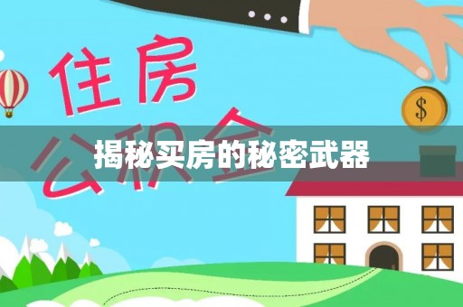 名间揭秘买房的秘密武器