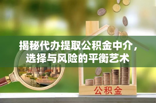 名间揭秘代办提取公积金中介，选择与风险的平衡艺术