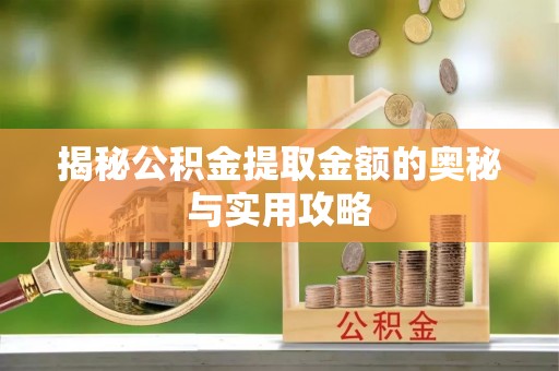 名间揭秘公积金提取金额的奥秘与实用攻略